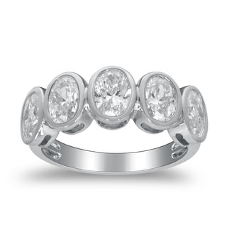 Ruth 14K White Gold Round-Cut LAB Grown Diamond Rings