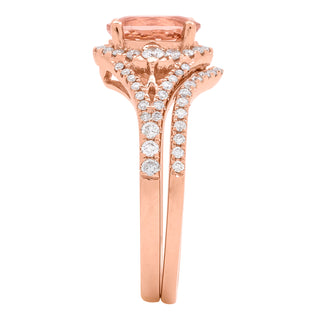 Journey 14K Rose Gold Oval-Cut Madagascar Morganite Ring