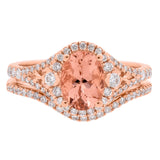 Journey 14K Rose Gold Oval-Cut Madagascar Morganite Ring