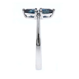 Denver 14K White Gold Pear-Cut Ceylon Blue Sapphire Ring