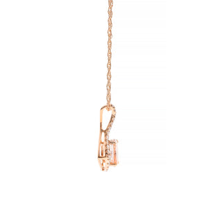 Julianna 10K Rose Gold Oval-Cut Madagascar Morganite Pendant