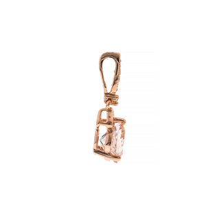 Juniper 10K Rose Gold Cushion-Cut Morganite Pendant
