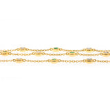 Juliet 14K Yellow Gold Round-Cut Emerald Bracelet