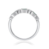 Sofia 14K White Gold Baguette-cut Ceylon Blue Sapphire Ring