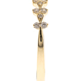 Leia 14K Yellow Gold Round-Cut White Diamond Ring