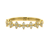 Leia 14K Yellow Gold Round-Cut White Diamond Ring