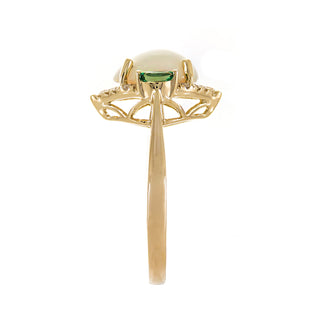 Fatima 14K Yellow Gold Oval-Cut Ethiopian Opal Ring