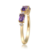 Ember 10K Yellow Gold Emerald-Cut Amethyst Ring