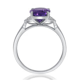 Amira 10K Yellow Gold Oval-Cut Amethyst Ring