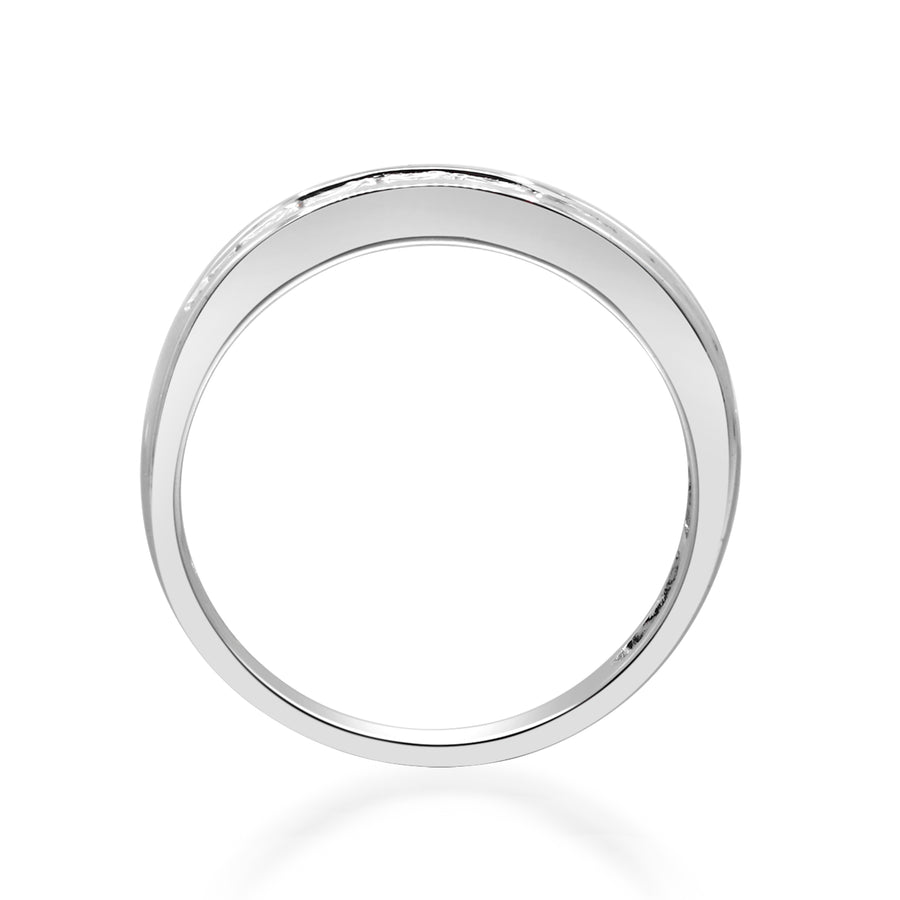 Alice 14K White Gold Princess-Cut White Diamond Ring