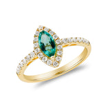 Camila 14K Yellow Gold Marquise-Cut Emerald Ring