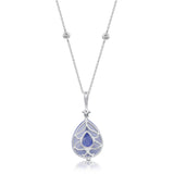Emerson 14K White Gold Pear-Cut Tanzanite Pendant