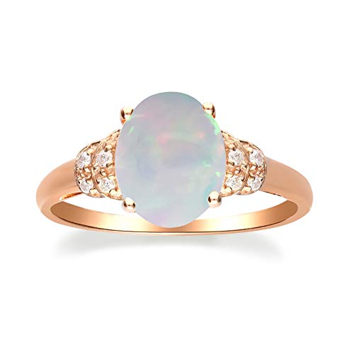 Celine 14K Rose Gold Oval-Cut Ethiopian Opal Ring