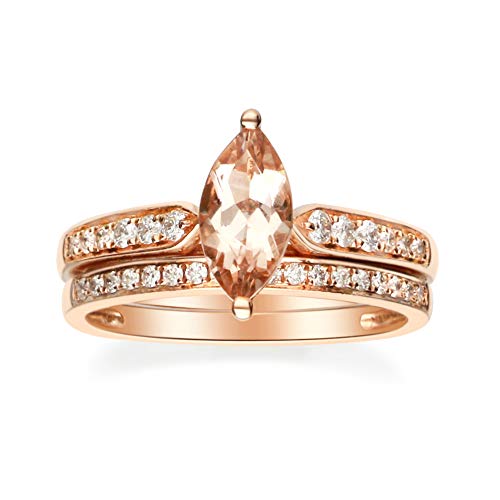 Ensley 14K Rose Gold Marquise-Cut Morganite Ring