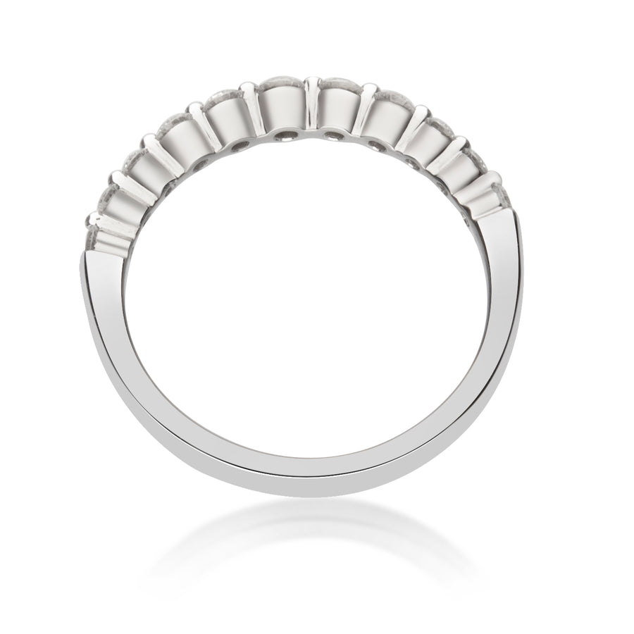 Raven 14K White Gold Round-Cut White Diamond Ring