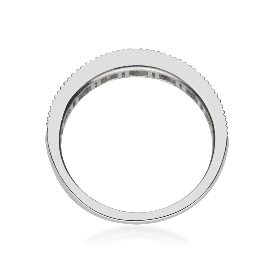 Julia 14K White Gold Square-Cut Ceylon Blue Sapphire Ring