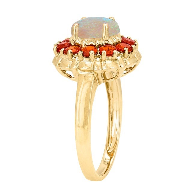 Maryam 14K Yellow Gold Oval-Cut Opal Ring