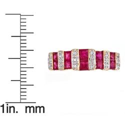 Willa 10K Yellow Gold Square-Cut Mozambique Ruby Ring