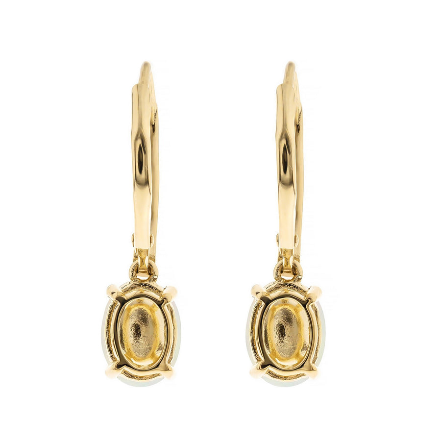 Arabella 10K Yellow Gold Oval-Cut Ethiopian Opal Earring