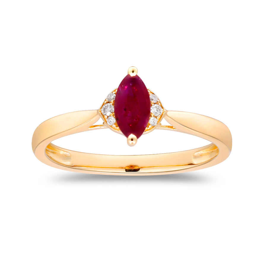 Alexis 14K Yellow Gold Marquise-Cut Mozambique Ruby Ring