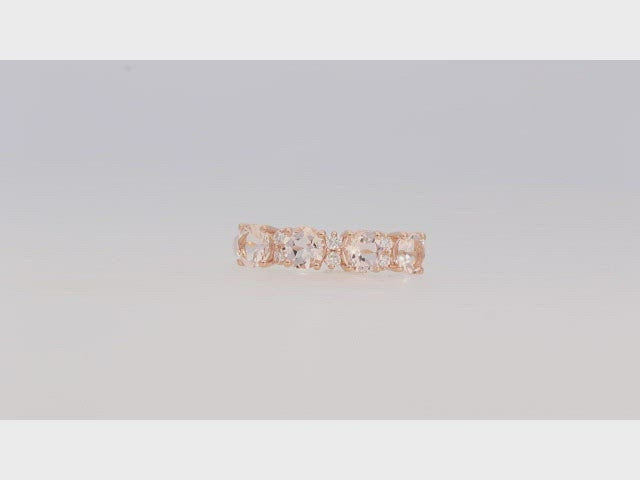 Millie 14K Rose Gold Round-Cut Morganite Ring