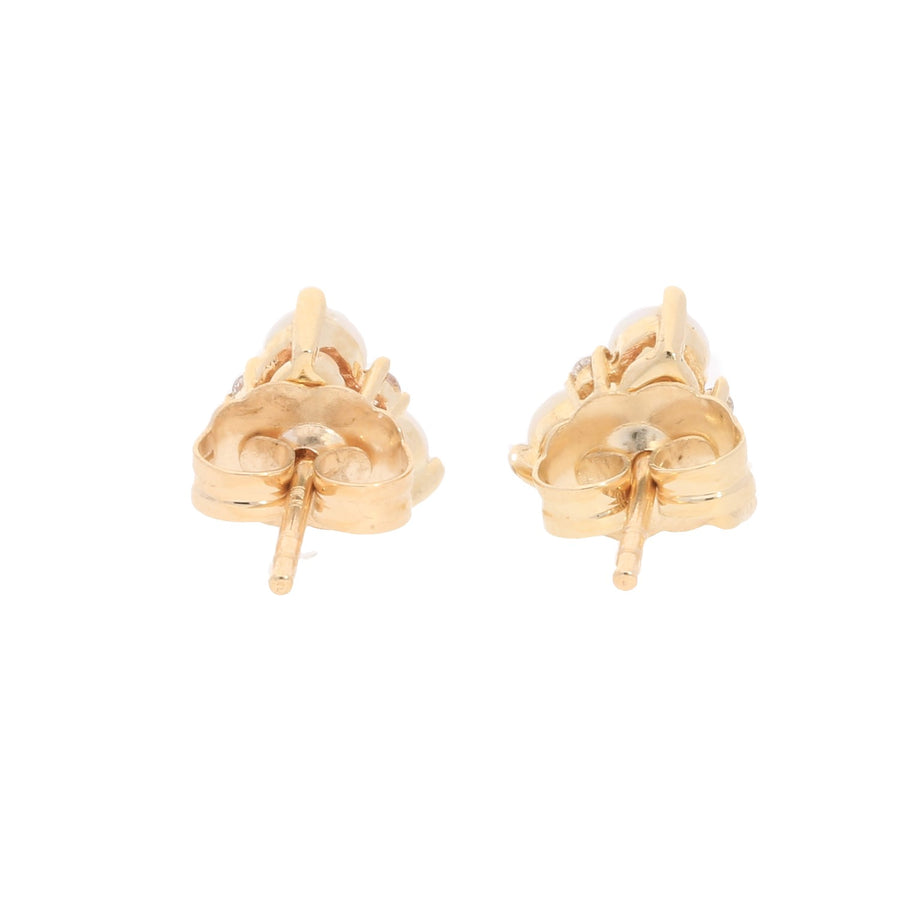 Lexie 10K Yellow Gold Round-Cut African Opal Earrings